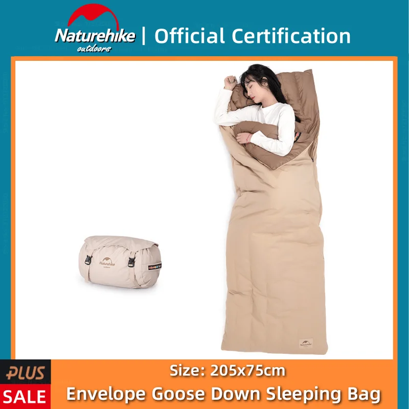 

Naturehike 1 Person Ultra Light 750g Goose Down Sleeping Bag Winter Cold Protection Outdoor Camping Tent Thick Warm Sleeping Bag