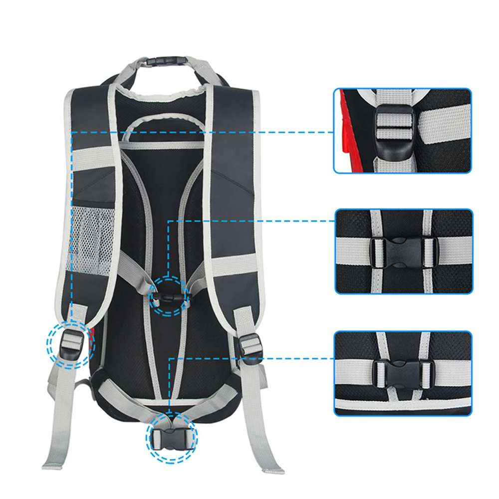 Outdoor sports waterproof bag 25L snorkeling swimming drifting waterproof bag beach diving backpack travel camping storage bag