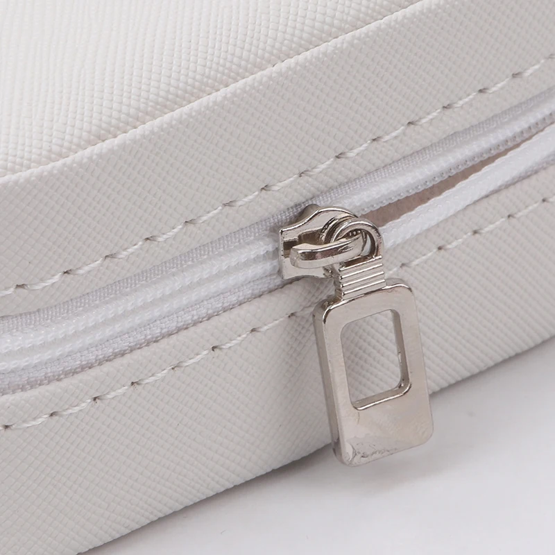 Travel Jewelry Case Earrings Necklace Ring Leather Jewelry Organizer Display Portable Locket