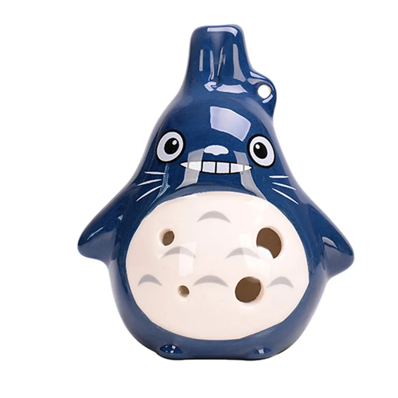 

6 Hole Small Cartoon Character Ocarina Flute Alto C Tone Beginner Orff Instrument Tourist Souvenir Teaching Toys Ceramic Pendant