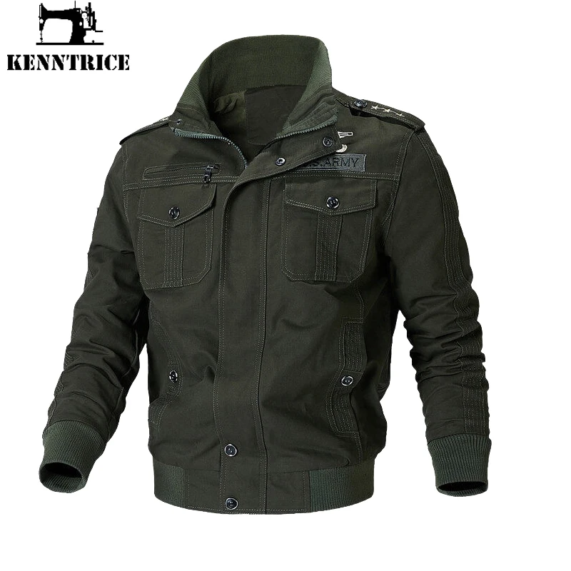 Kenntrice Men's Tactical Jacket Male Military Jackets Light Jacket Fashion Clothes For Man Loose Clothing Male Coat Spring Coats