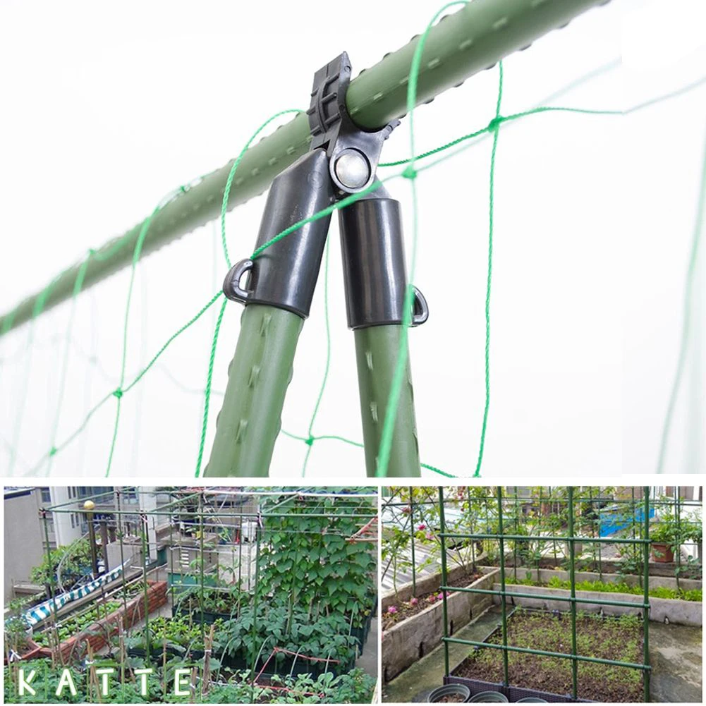 

12PCS A Clip Quickly SetUp Climbing Vine Bracket Plant Steel Pipe Bracket Plant Support Awning Pillar Accessories A-Type Clip
