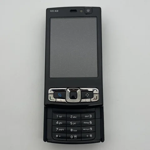 Оригинальный разблокированный мобильный телефон N95 8 ГБ 2G 3G 2,8 дюйма 5 МП Wi-Fi арабский русский иврит клавиатура смартфон, сделанный на 2007 г.