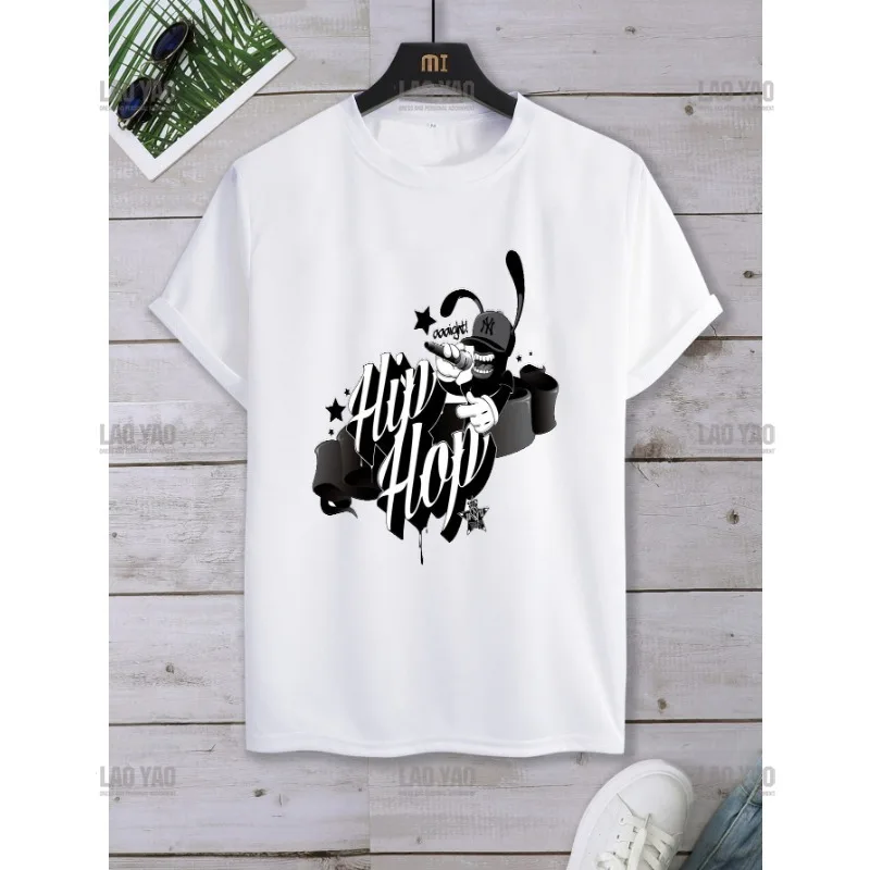 

2023 Streetwear Punk Hip Hop T-shirt Printed Break Dance Men's Fashion Cool Street Ropa Hombre Hot Sale