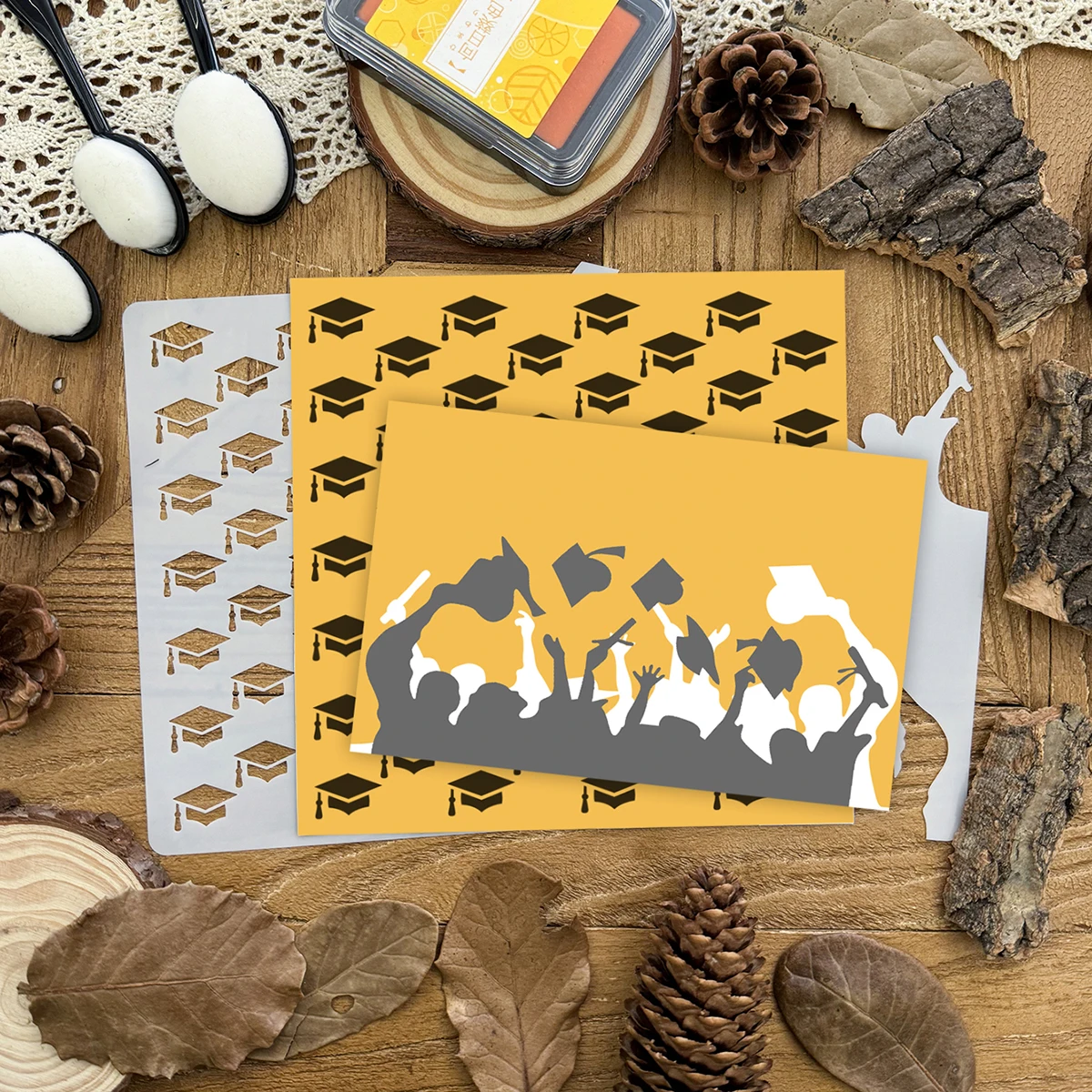 Трафареты для рукоделия рисования скрапбукинга 2 шт./6x6 дюймов