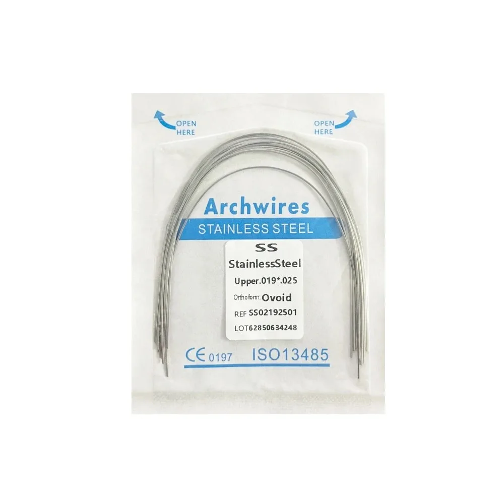 10 упаковок стоматологических дуговых проводов ортодонтическая суперэластичная