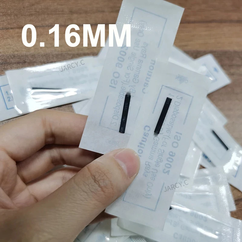 

Ламинат с иглой для микроблейдинга 0,16 мм, лезвия для тату Flex U 12 14 16 18Pin, изогнутое лезвие для бровей, микроблейдинг, Перманентный макияж