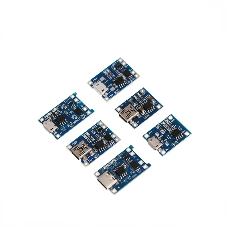 

1PCS 5V 1A Micro USB 18650 type-c Lithium Battery Charging Board Charger Module+Protection Dual Functions TP4056 18650