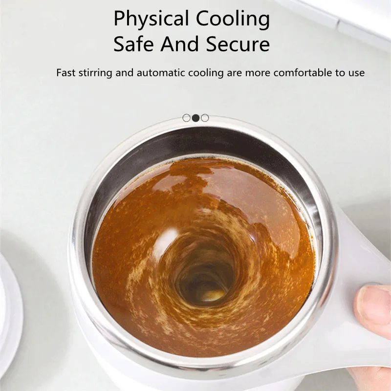 Автоматическая самоперемешивающаяся Магнитная кружка из нержавеющей стали