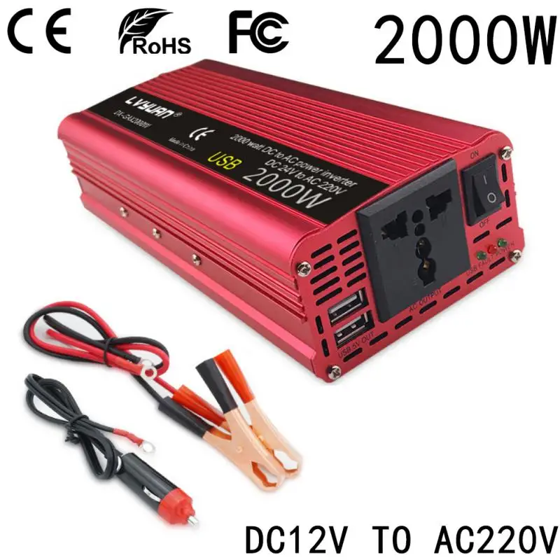 

inverter 12v 220v sine wave 12v pure sine 1500W 2000W 2600W inverter 12v 220v pure sinus DC to AC voltage converter 12 220 mini