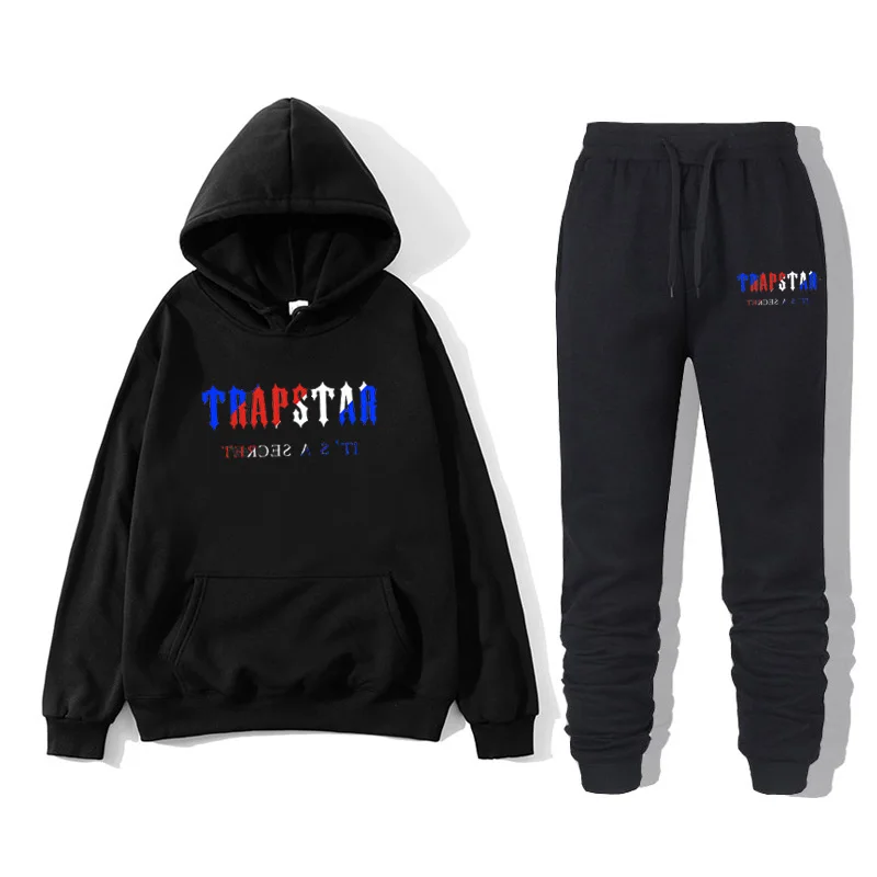 

2022 Autumn And Winter TRAPSTAR New Tracksuit Set Hoodies + Sports Trousers Men's Suit Outdoor Sports Casual Men's Clothing
