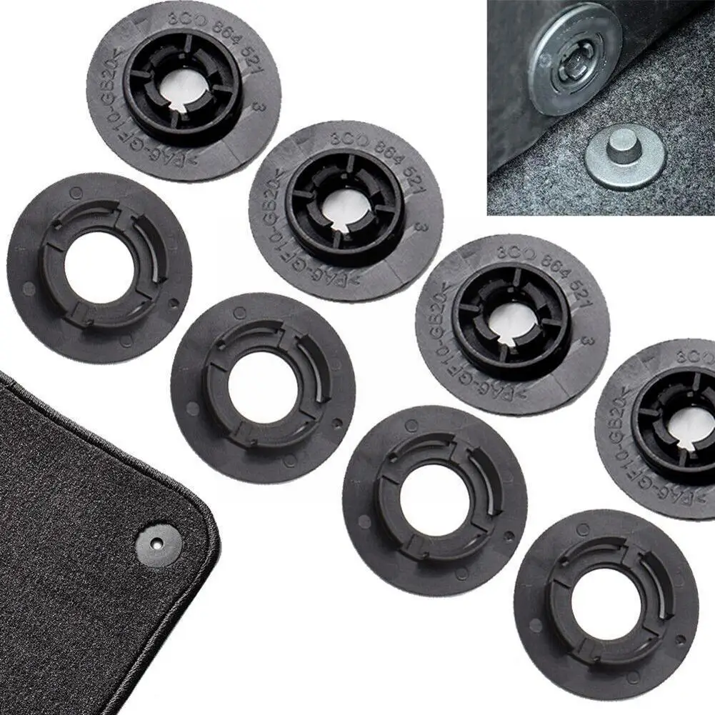 

4/8 Sets Fixing Clamps Car Carpet Floor Mat Clips Fastener Clamps Car Floor Mat Fixing Hooks For AUDI Auto Interior Accesso K2N2