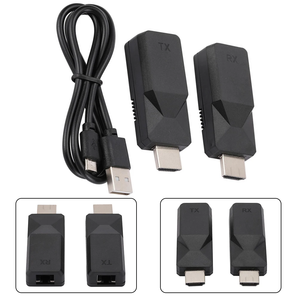 

С ИК и кольцевым выходом 1080P HDMI-совместимый удлинитель 60 м без потерь для R J45 к HDMI-совместимый удлинитель с USB кабелем питания