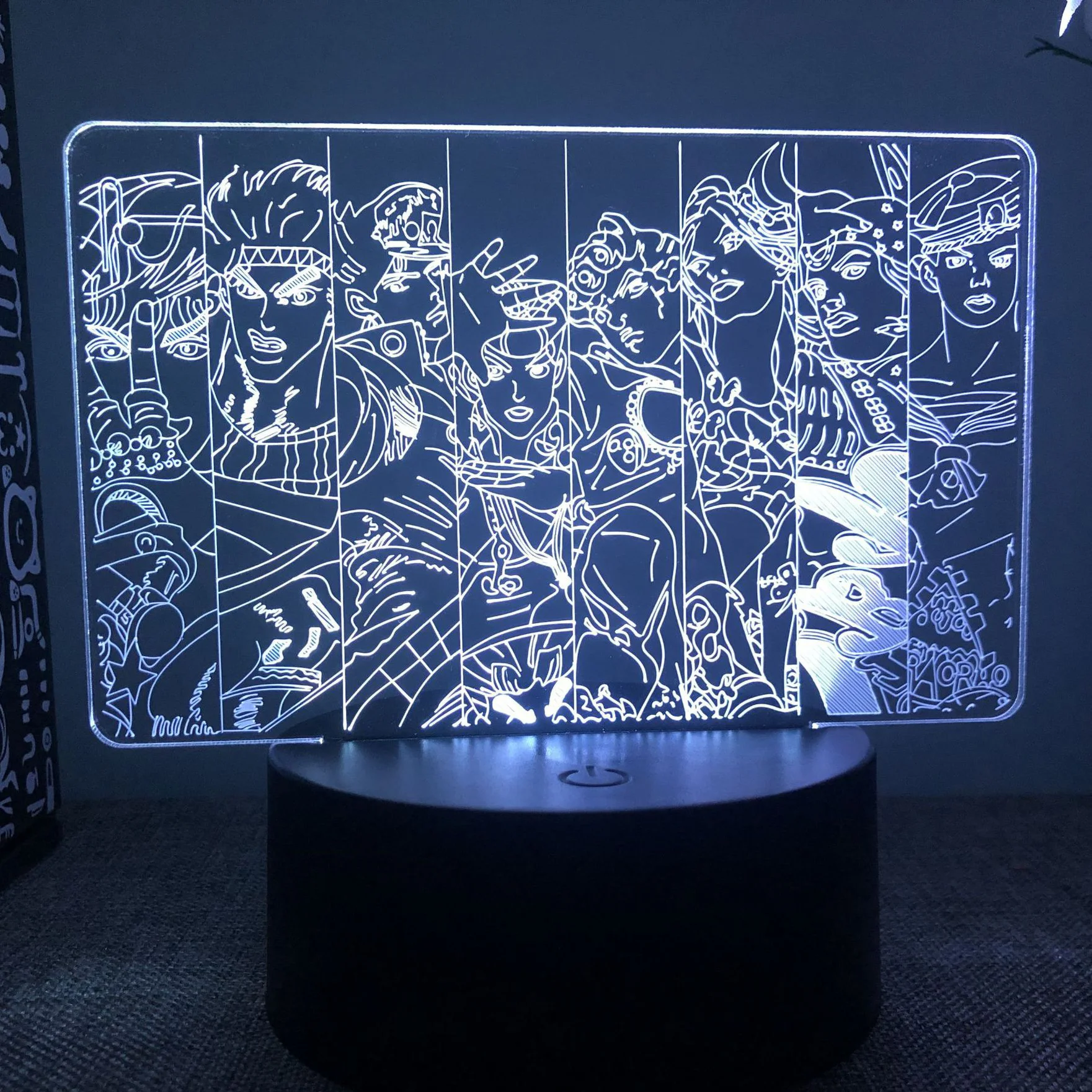 

Anime Demon Slayer Jojo Bizarre Adventure Attack on Titan led neon sign Night light gaming cute rgb sensor neon sign