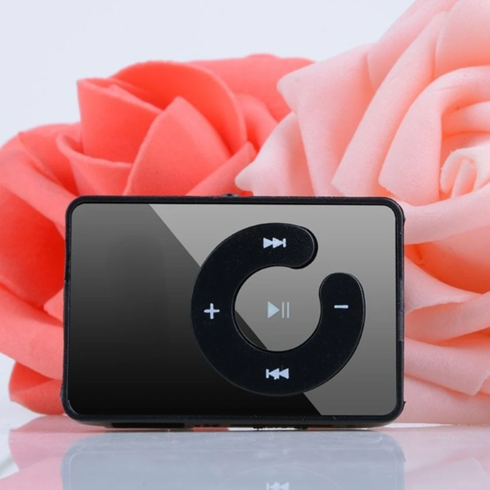 

2023New Mini Mirror Clip MP3 Player Music Media Support Micro SD TF Card Fashion Hifi MP3 for Outdoor Sports