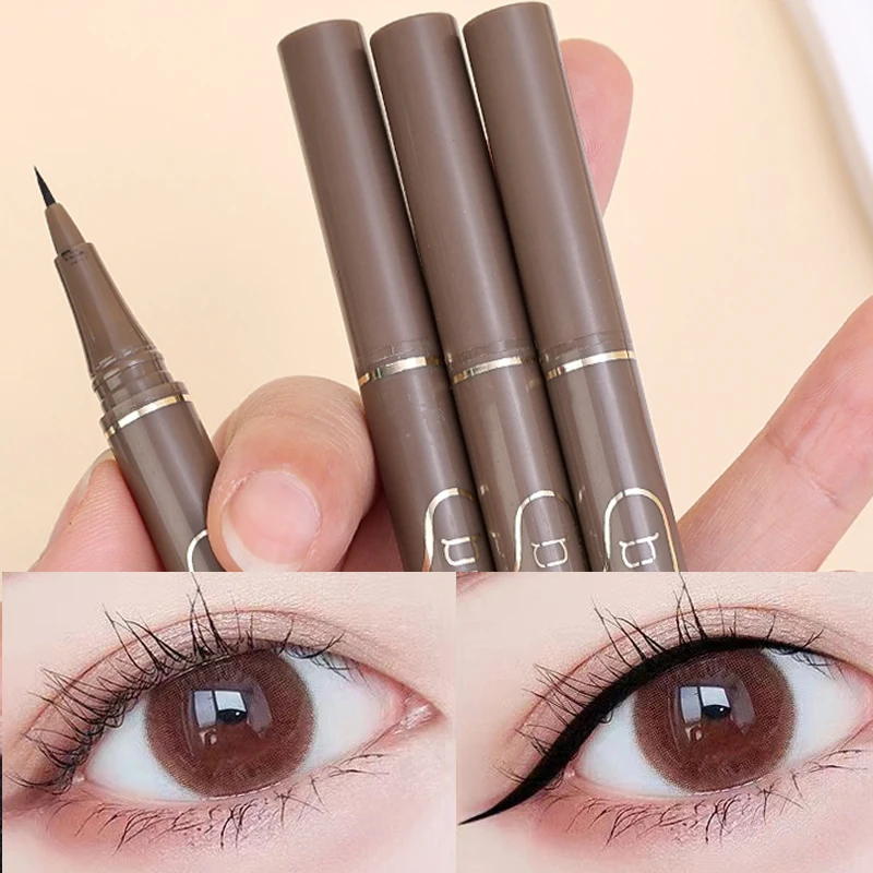 

1PC Quick Dry Black Brown Liquid Eyeliner Eye Make Up Waterproof Long Lasting Eye Liner Easy To Wear Eyes Makeup Cosmetics Tools
