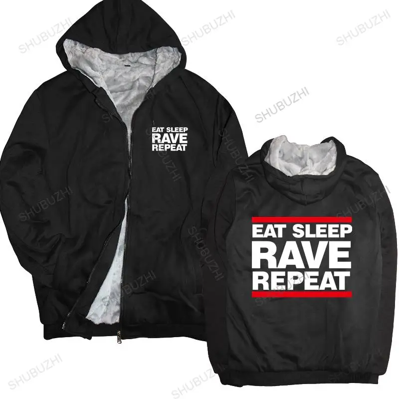 

thick hoodies Eat Sleep Rave Repeat Cotton thick hoody DJ Dance HTID Hardcore Acid Ibiza Magaluf unisex Outwear men sweatshirt