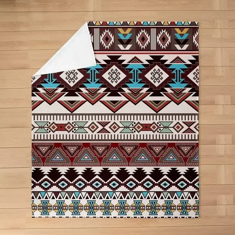 Фланелевое Флисовое Одеяло В Стиле Бохо Западном Всесезонное С Принтом Диких