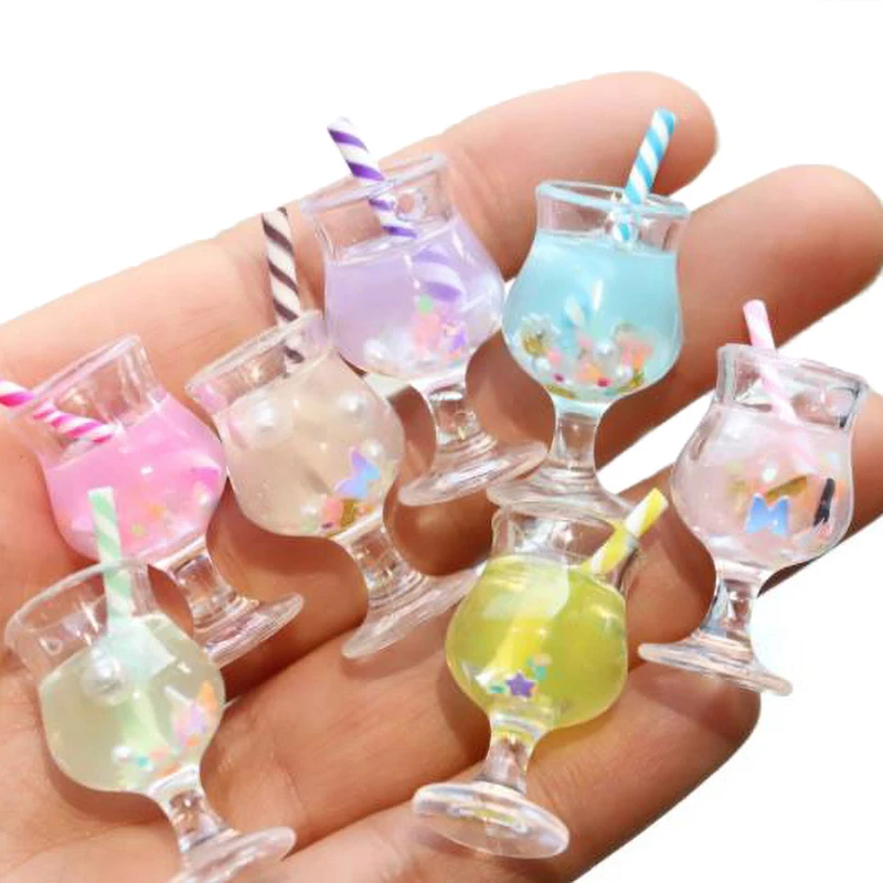 

2pcs Dollhouse Miniature Mini Drink Cups модель притворяться