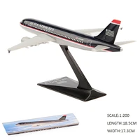 1200 aircraft model toy us airways airbus a320 200 airlines assmebling airplane model diy for collectible souvenir show gift