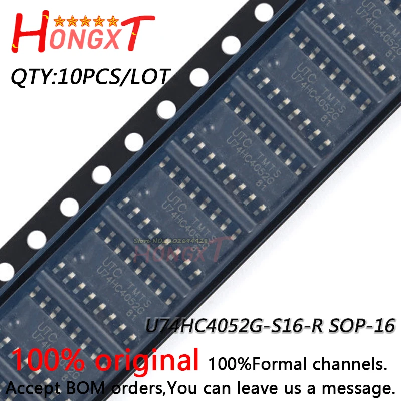 

10PCS 100% NEW U74HC4052G-S16-R SOP-16.