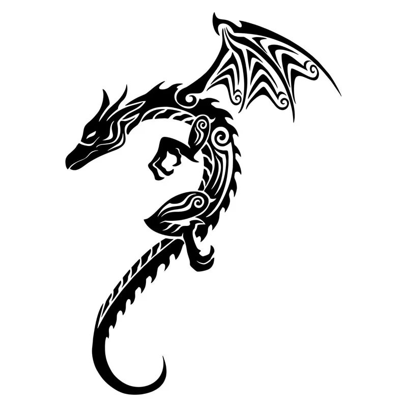 

22X16CM Personality CreativeChinese Dragon Personality Animal Car Sticker Pvc Fashion Body Windows Waterproof Decal Decorate