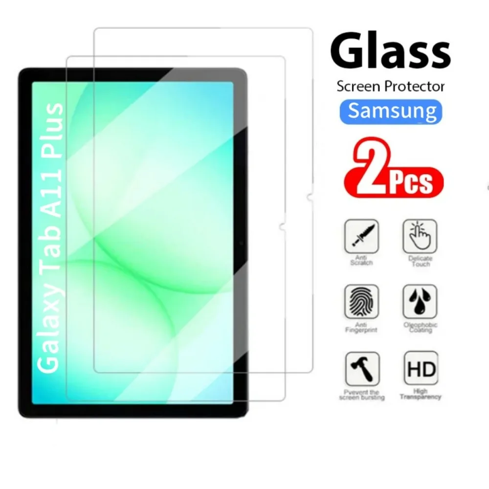 Фото Защитная пленка для экрана Samsung Galaxy Tab A11 Plus, 2 шт., 11 дюймов, закаленное стекло 2025 для Galaxy A11 Plus SM-X230 X233 X236, пленка 9h №2