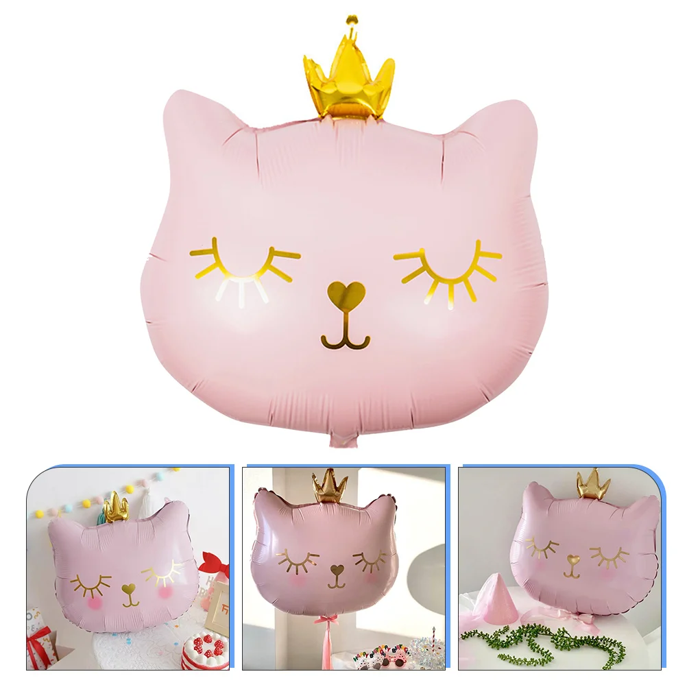

Cat Balloons Foil Birthday Party Balloon Supplies Theme Baby Decor Decorations Shower Pet Aluminum Banners Jumbo Animal Caticorn
