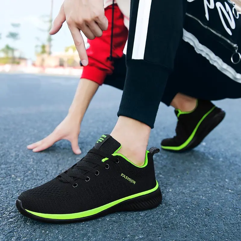 

Shoes men's sports trainers designer mesh sneakers for men luxury brand tennis Men shoes sport boys running shoes sapatenes
