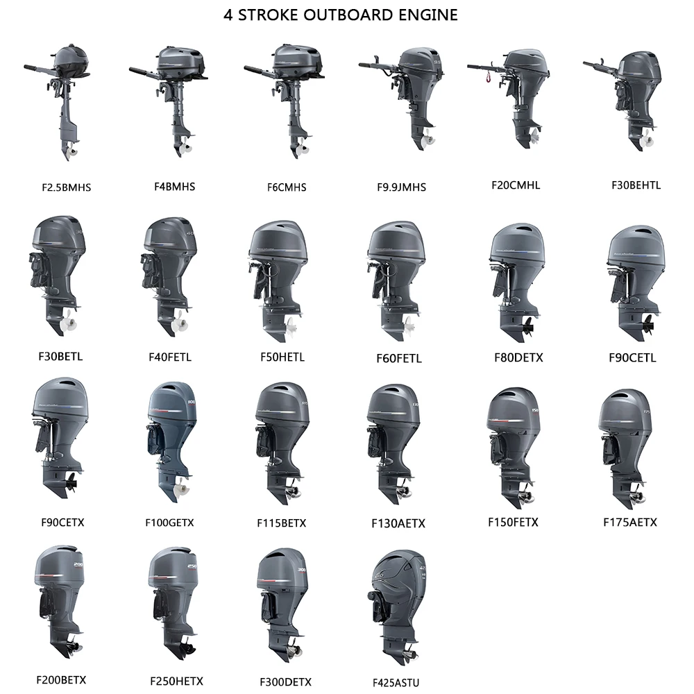 Высококачественный подвесной 4-тактный коротковальный лодочный двигатель для