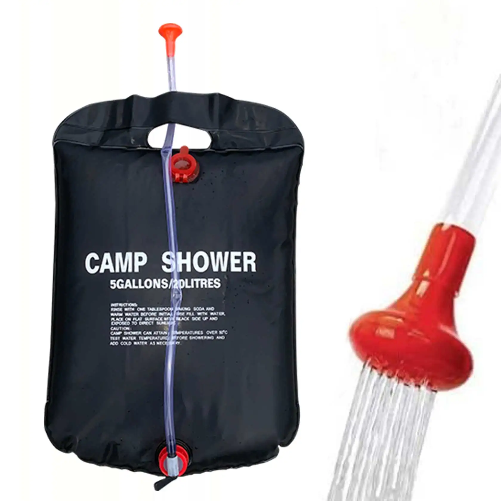 

Мешок для душа 20 л с подогревом солнечной энергии, портативная складная уличная Сумка для ванны, дорожный походный мешок из пвх для воды