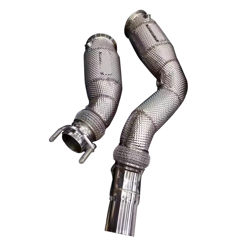 Подходит для 14-18 BMW M3 M4 F80 F82 3 0 T отверстие выхлопной трубы прямая сквозь без