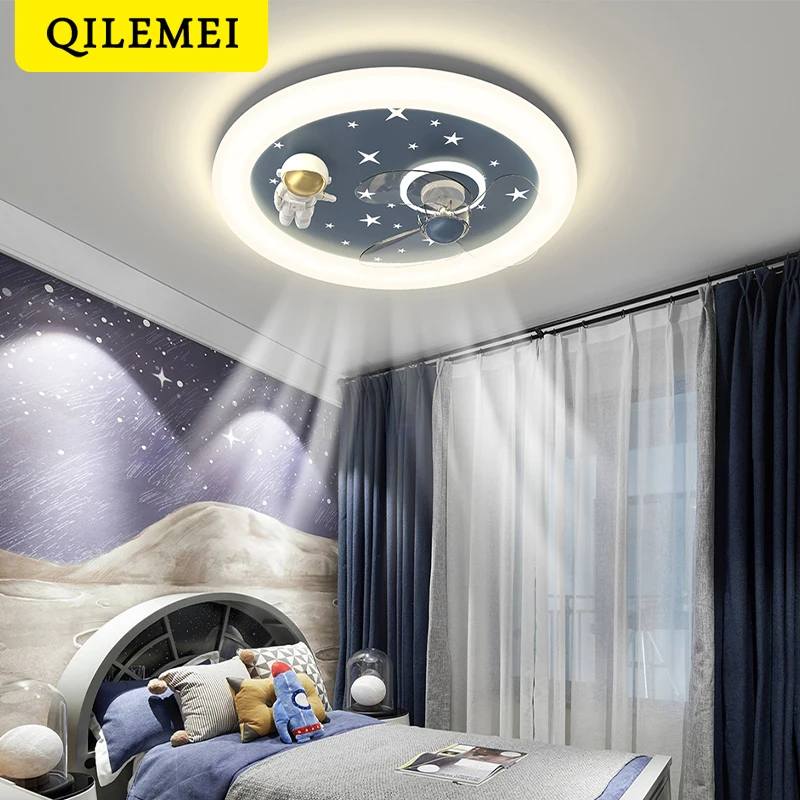 

Modern Ceiling Fan With Led Light And Control Home Accessories Nordic Mininalist Lamps Ultra Bright Ceiling Fan Light Home Decor