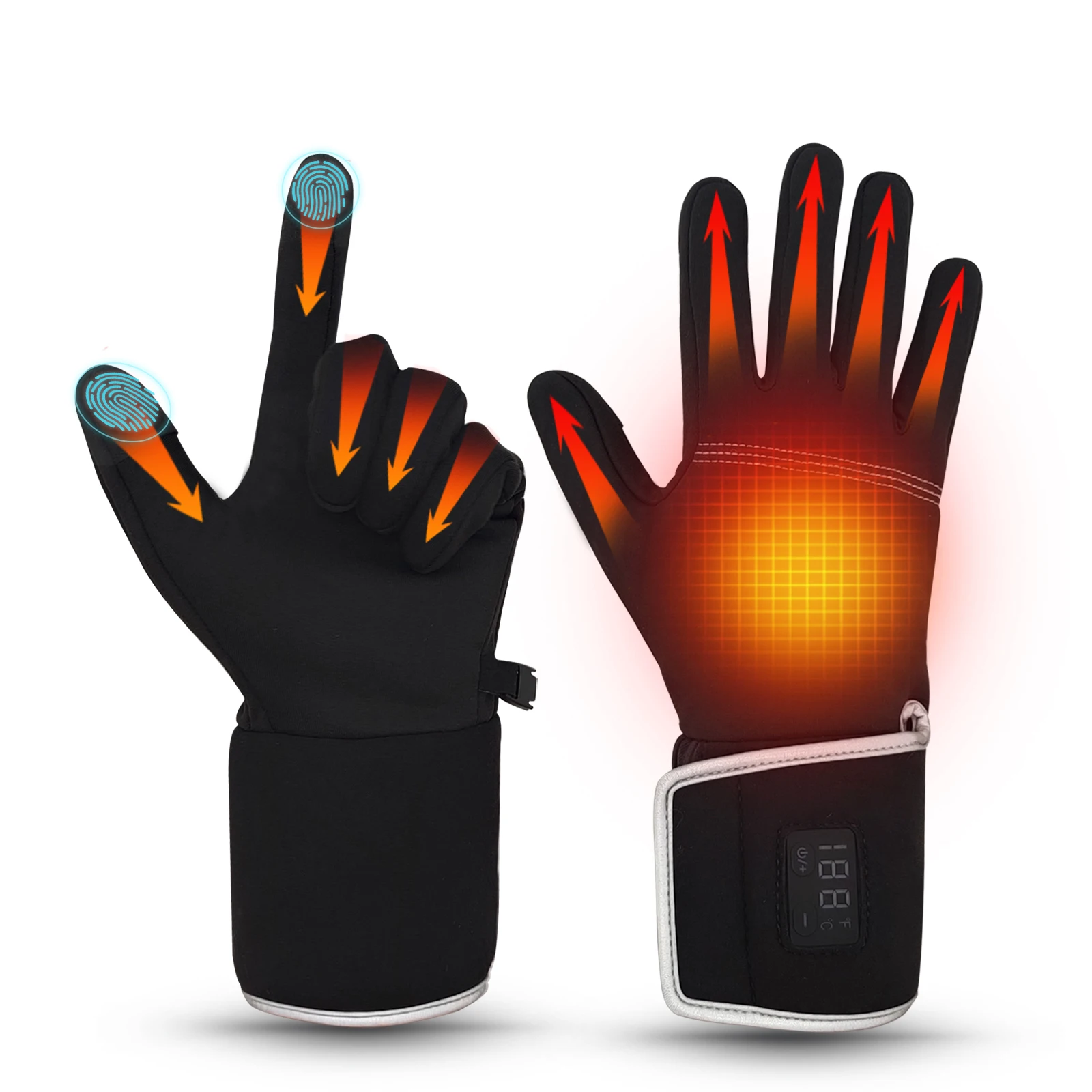

Heated Gloves Winter 2200mAh with Rechargeable Battery Men's Women's Waterproof Hunting Ski Outdoor Sports Warmer Hands