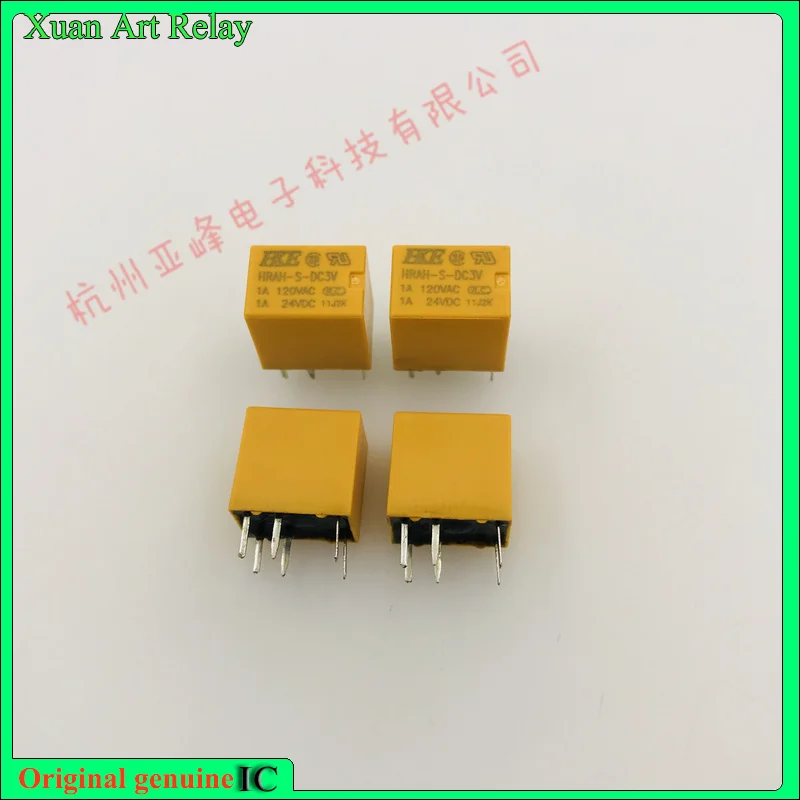10 шт./лот 100% оригинальное реле: абсолютно новое реле HRAH-S-DC3V 6pins1A120VAC