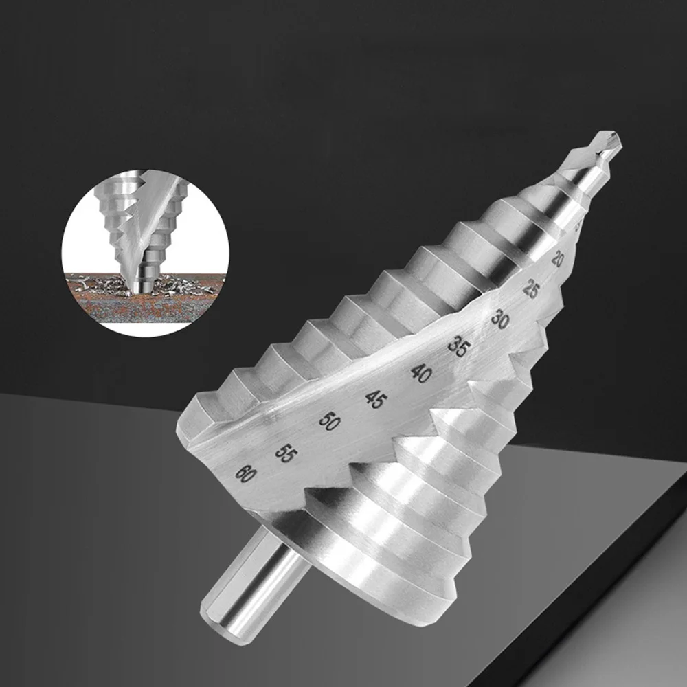 Ступенчатое сверло 6 мм до 60 спиральная пагода резак для отверстий в листовом
