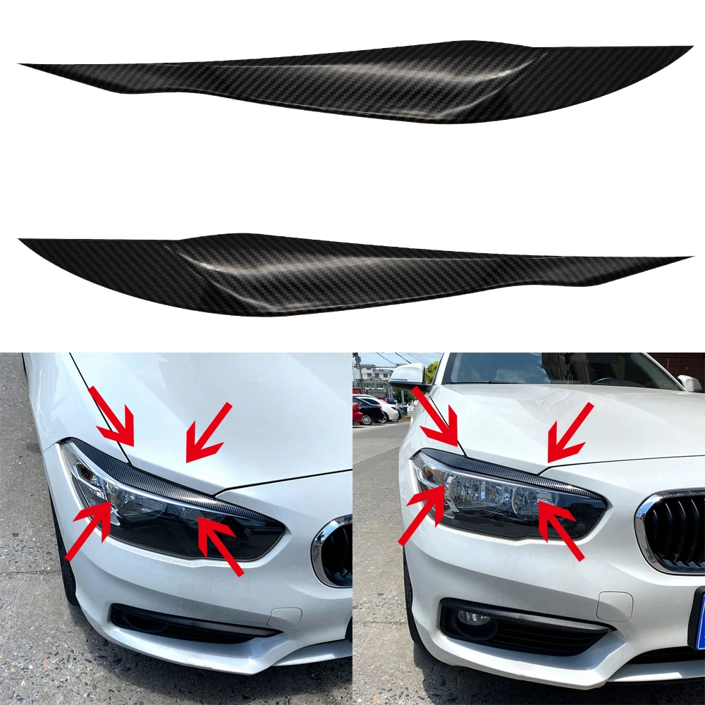 1 пара для BMW 3 серии F30 F31 318i 320i 2012 2013-2018 автомобильные фары брови веки крышки глаз