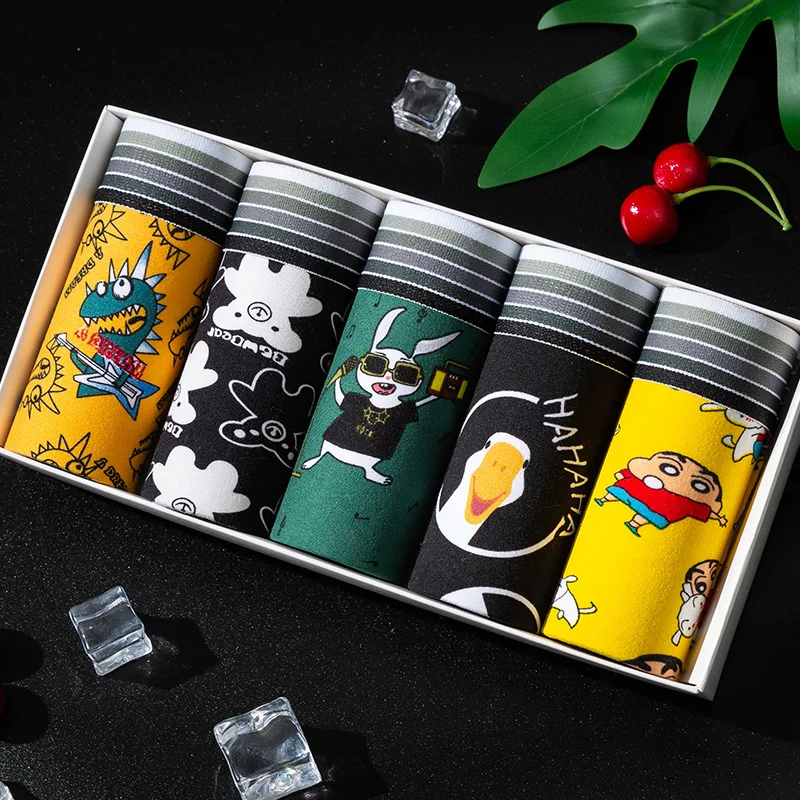 Boxershorts Men Lingerie Plus Size Men Boxers Silk Underwear Boxers Soft Men Boxer Shorts Men Underpants Trunks