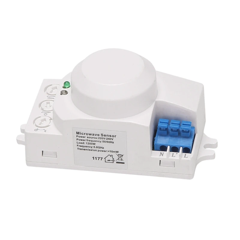 

8X 5.8Ghz HF System LED Microwave 360 Degree Motion Sensor Light Switch Body Motion Detector