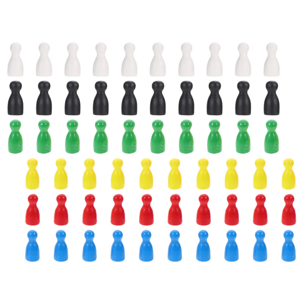 

Pieces Game Tabletop Board Markers Wooden Chess Games Component Replacement Pawns Plastic Tokens Marker Practice Math Chip Bingo
