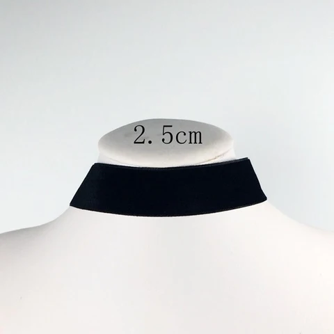 Черное бархатное колье XUBCHC