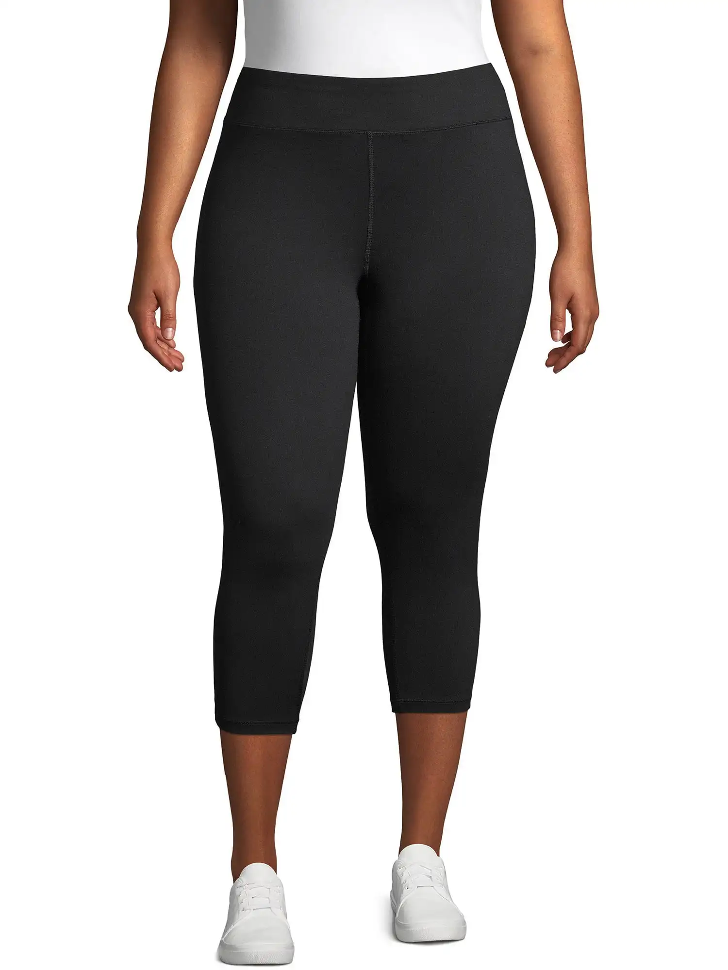 

Women's Plus Size Active Wicking Workout Capri Leggings