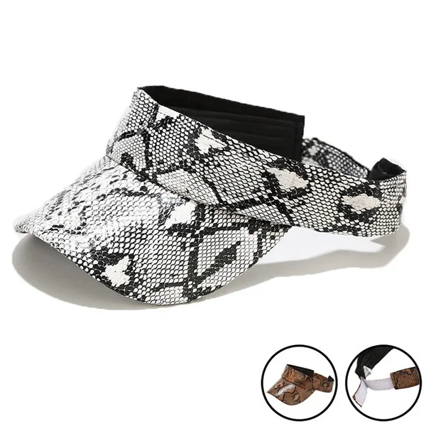 

New Outdoor Travel Unisex Empty Top Hat Serpentine Pattern Hat Sun Visors Cap Summer Hat Beach Sunhat Women Sunscreen Hats