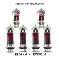 Valve Tube Kit For Vox AC30 S1 Guitar Amplifier Tube PSVANE 4PCS EL84 2PCS ECC83 Power Vacuum Electronic Tube Audio AMP Cabinet