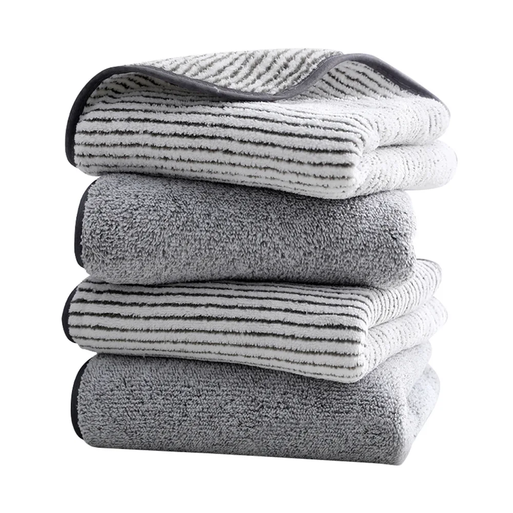 Thickened bath towel Bamboo charcoal fiber antibacterial and lint-free large bath towel absorbent household adult bath