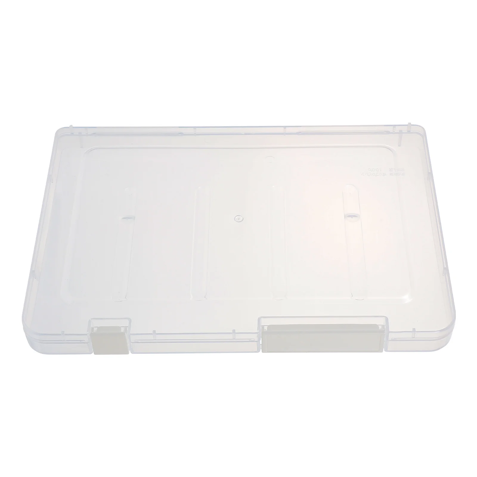 

1Pc Double-buckle Plastic File Storage Box Practical Storage Box Office Supply (As Shown)