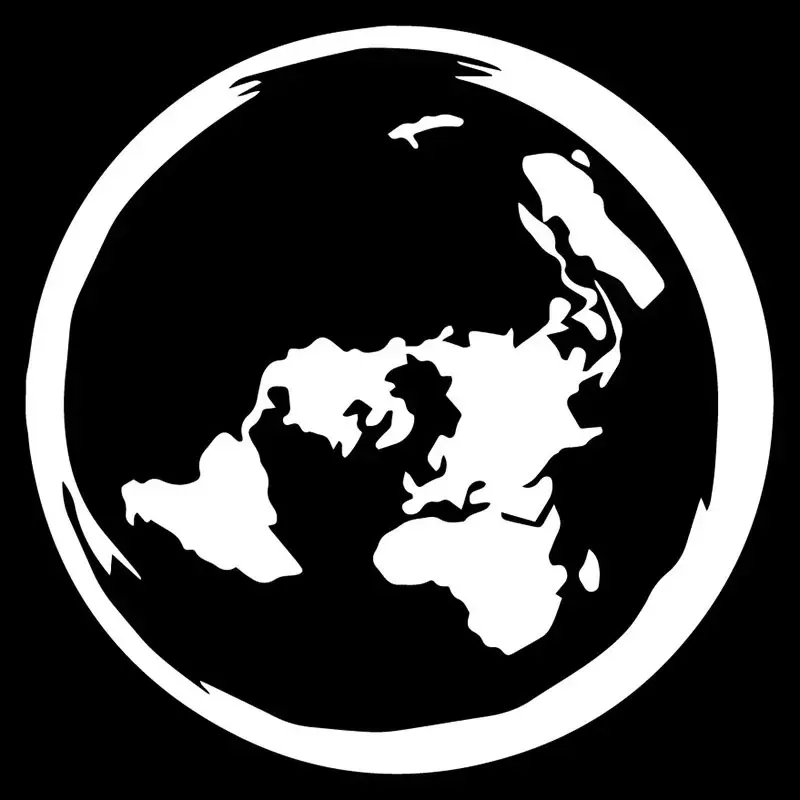 

Автомобильная наклейка, творческая личность, планета Земля, плоская карта, автомобильные аксессуары, водонепроницаемые солнцезащитные виниловые наклейки для ноутбука