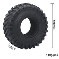 4pcs 13055mm rc car 2 2 rubber tyres wheel tires for 110 rc rock crawler axial scx10 rr10 wraith wrangler 2 2 wheel