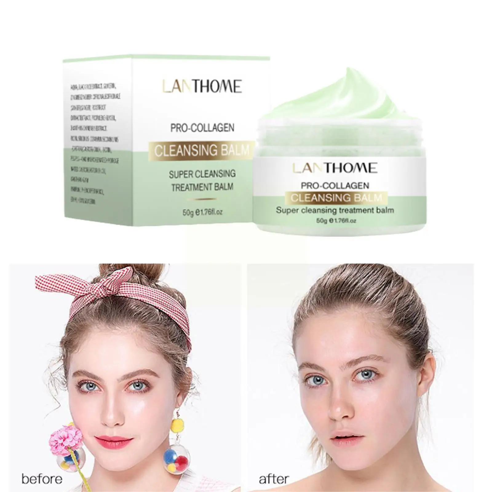 

Mild Makeup Cleansing Balm Gentle Deep Cleansing Cream Up Fast Clean Eye Refreshing Natural Remover Lip Emulsification Make Z2C9