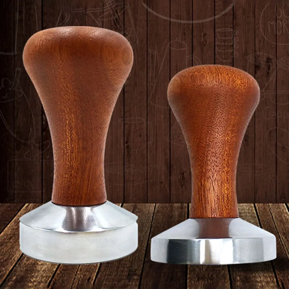 

Handle Tamper Distributor Tamper Coffee Wood Coffee For Tampers Espresso Powder 51mm/53mm/58mm Hammer Coffee Espresso